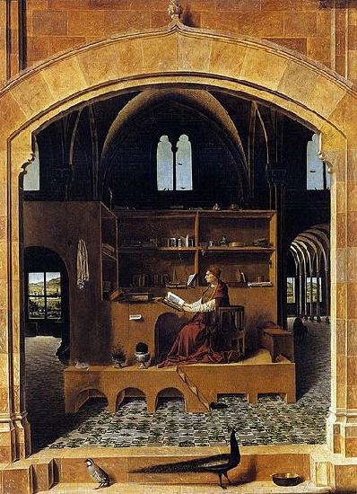 Antonello da Messina St Jerome in his Study